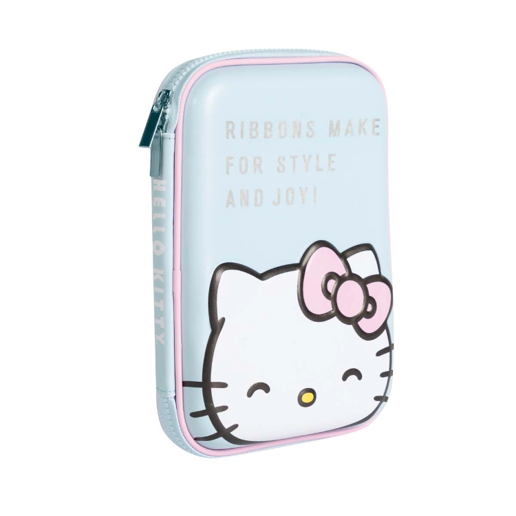 Cartuchera Escolar Mooving 2026 Hello Kitty 1 Piso Con Relieve Eva Art.1506165